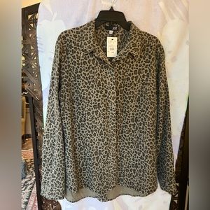 KUT animal print shirt.